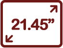 21,45 polegadas